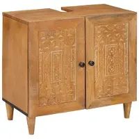vidaXL Badkamerkast Wandgemonteerd Lichtbruin 62 x 33 x 58 cm