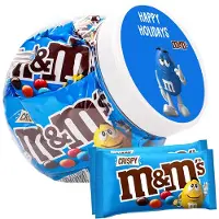 M&Ms M&M's Crispy chocolade - "Happy Holidays" - chocoladecadeau - in herbruikbare pot - 360g