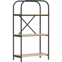 vidaXL Boekenplank 3-laags 60 x 30 x 109 cm Bewerkt hout Sonoma Eik