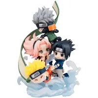Megahouse Naruto Shippuden Figunity Mini Gather Here Team 7 With Gift 13 Cm Figuur