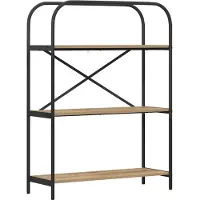 vidaXL Boekenplank 3-laags 80 x 30 x 109 cm Bewerkt hout Artisan Eiken