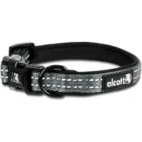 Alcott essentials adventure halsband voor hond reflecterend grijs 18,5x3,5 cm