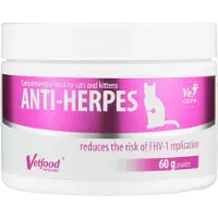 Vetfood Anti-herpes Dietary 60g Kattenvoedingssupplement