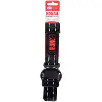 Kong halsband voor hond nylon zwart 45-66 cm