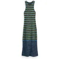 Scotch & Soda Sequin Stripe Knitted Dress Washed Black Size: S | Maxi Dresses Outlet | Dames | Zwart