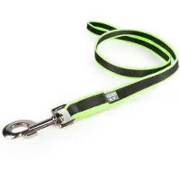 JULIUS K-9 Jogging Leash - Zwart/Neon - Met handvat