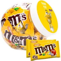 M&Ms M&M's Peanut - "Thank You" - chocolade met pinda - chocoladecadeau - bedankt - in herbruikbare pot - 450g