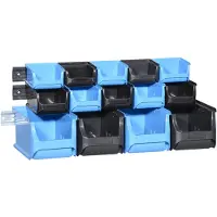Allit open opbergbakjes set ProfiPlus 1+2+3/17, blauw/zwart