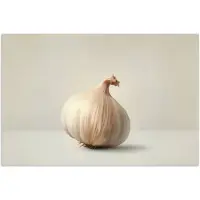 PosterMonkey Poster 30x20 cm - Knoflook - Natuurlijk - Beige - Posters - Wanddecoratie keuken - Muurdecoratie woonkamer - Decoratieve accessoires - Kamer muur decoratie