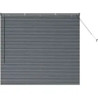 vidaXL Venetiaanse jaloezie Donkergrijs 130 x 150 cm 25 mm Aluminium