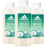 Adidas 3x Shower Gel Active Skin & Mind Skin Detox W 400 Ml
