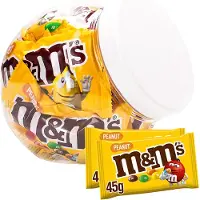 M&Ms M&M's Peanut - 10 zakjes - M&M's chocolade - chocolade met pinda - chocoladecadeau - 450g