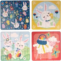 Wins Holland Paas-puzzel voor kinderen, 4-in-1