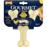 Nylabone Hondenspeelgoed Nylabone Kip 20 Crème dieren