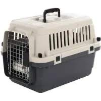 Nomad Transportbox kat en hond – Autobench XS 50x33x33 cm – Transportkooi Nomad Donkergrijs