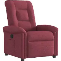 vidaXL Fauteuil verstelbaar stof wijnrood