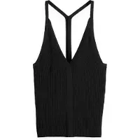 Scotch & Soda Rib Racer Knitted Tank Black Size: L | Wide-Leg & Flared Pants Outlet | Dames | Zwart