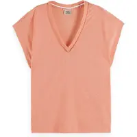 Scotch & Soda U9a00648t T-shirt Met Korte Mouwen En V-hals