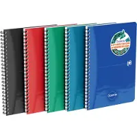 Oxford Office spiraalboek 'Oceanis', A5, PP, geruit, zwart