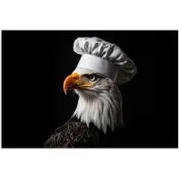 PosterMonkey Poster 30x20 cm - Arend -Amerika - Koksmuts - Vogel - Stoer - Posters - Wanddecoratie keuken - Muurdecoratie woonkamer - Decoratieve accessoires - Kamer muur decoratie