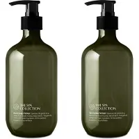 The Spa Collection Vetiver - Ecocert Cosmos Natural - Handzeep + Body Lotion - 475 ml gerecyclede pompfles - Set van 2 stuks