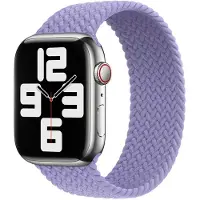 Apple Gevlochten solobandje voor de Watch | 38/40/41/42 mm - Maat 3 - Lavender