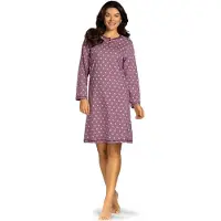 Comtessa Nachthemd 'A little Dream' - Dames Nachtmode - Lange Mouw - Paars - Maat 46