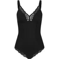 Erlich Textil Body 'Eleonora' zwart