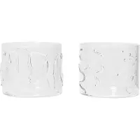 Ferm Living Waterglas Doodle Low Clear 200 ml (Set van 2)