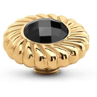 Melano Vivid Baroque Gem Steentje Onyx | Goud