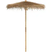 vidaXL Tiki Paraplu met Bananenblad Luifel 180 cm Bamboe