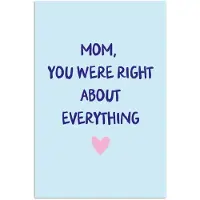 PosterMonkey Poster 40x60 cm - Moeder - Quote - Blauw - Posters - Kamer decoratie - Wanddecoratie woonkamer - Muurdecoratie slaapkamer