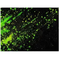 PosterMonkey Poster 120x90 cm - Gaming - Spetters - Groen - Chaotisch - Groen - Posters - Kamer decoratie - Wanddecoratie woonkamer - Muurdecoratie slaapkamer