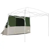 vidaXL Binnentent met dak met opslag Groen 280 x 220 x 176 cm taft