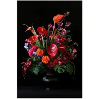 PosterMonkey Poster 20x30 cm - Bloemen - Boeket - Sierlijk - Posters - Kamer decoratie - Wanddecoratie woonkamer - Muurdecoratie slaapkamer