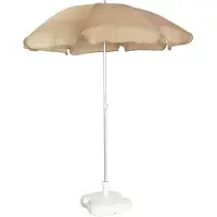 Chillvert Aluminium Gandia Folding Parasol 180 Cm Bruin
