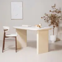 Giga Meubel Countertafel Maya Deens Ovaal Beige 160cm