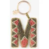 Sissy-Boy Donkergroene bag charm letter M