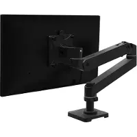 Ergotron Tischhalterung für 1 Monitor bis 34 Zoll Tafelbeugel voor monitor Aantal monteerbare displays: 1 Display(s) 86,4 cm (34) Zwart Draaibaar, Uittrekbaar