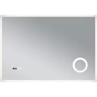 Pro-Tec LED-badspiegel 'Racale' met 120 LED's, aluminium frame, 100 x 70 cm, wit