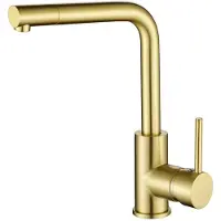 Gurari - kraan - keukenkraan - Tap - 5553 - Messing kraan - 45 graden - goud - goud design