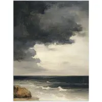PosterMonkey Poster 60x80 cm - Kust - Golven - Rots - Storm - Posters - Kamer decoratie - Wanddecoratie woonkamer - Muurdecoratie slaapkamer