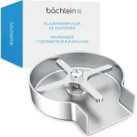 Bächlein Glasreiniger Glasspüler van roestvrij staal - Glazendouche inclusief T-verdeler en flexibele slang - Automatische spoeler voor de keuken, geschikt voor glazen en flessen
