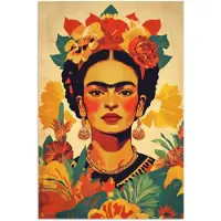 PosterMonkey Poster 120x180 cm - Vrouwelijk - Bloemen - Sieraden - Posters - Kamer decoratie - Wanddecoratie woonkamer - Muurdecoratie slaapkamer XXL