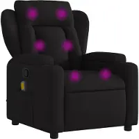vidaXL Massagestoel met zwarte stof