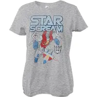 Transformers Stars-crème Washed Girly Tee dames-T-shirt heathergrijs