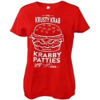 Spongebob The Krusty K-rab -Serving K-rab-by-Patties Girly T-shirt voor dames, rood