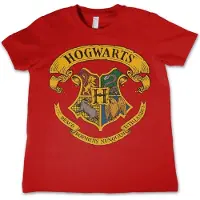 Harry Potter Hogwarts Crest T-shirt voor kinderen, rood