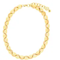 Manfield Gouden schakelketting | Maat adult