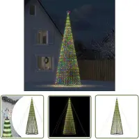 vidaXL The Living Store Kerstboomverlichting - Buiten - 160 x 500 cm - Meerkleurig - 8 lichteffecten